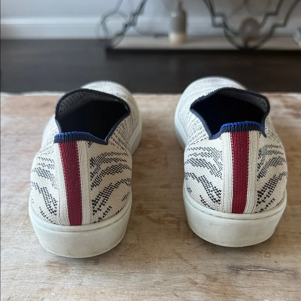 Rothy’s Women’s 7.5 Zebra Print Slip-On‎ Sneakers